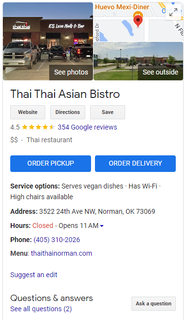 Local Business snippet